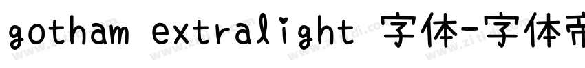 gotham extralight 字体字体转换